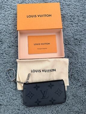 Louis Vuitton Black Monogram Key Pouch